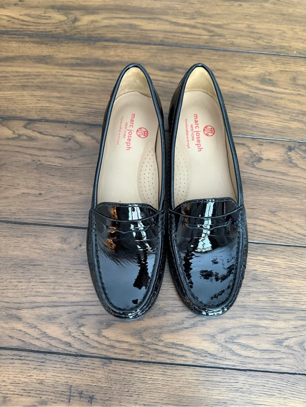 Marc Joseph Black Patent Leather Loafers